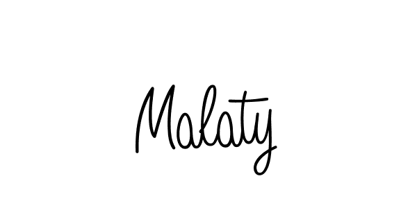 How to make Malaty name signature. Use Angelique-Rose-font-FFP style for creating short signs online. This is the latest handwritten sign. Malaty signature style 5 images and pictures png