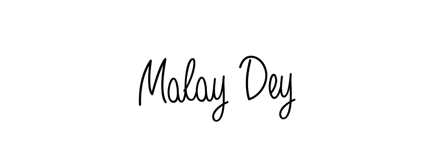 Make a beautiful signature design for name Malay Dey. With this signature (Angelique-Rose-font-FFP) style, you can create a handwritten signature for free. Malay Dey signature style 5 images and pictures png