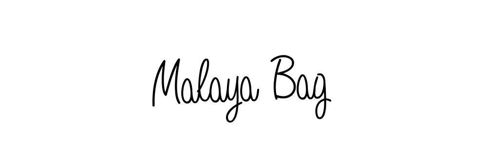 Design your own signature with our free online signature maker. With this signature software, you can create a handwritten (Angelique-Rose-font-FFP) signature for name Malaya Bag. Malaya Bag signature style 5 images and pictures png