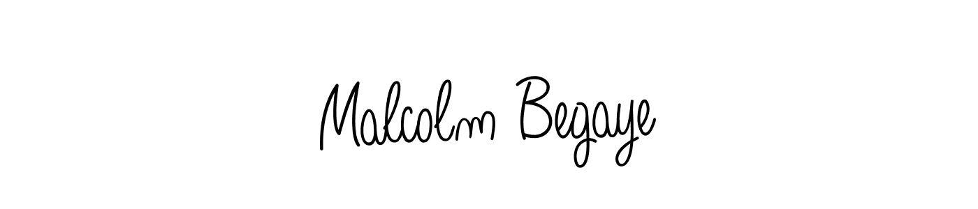 Use a signature maker to create a handwritten signature online. With this signature software, you can design (Angelique-Rose-font-FFP) your own signature for name Malcolm Begaye. Malcolm Begaye signature style 5 images and pictures png