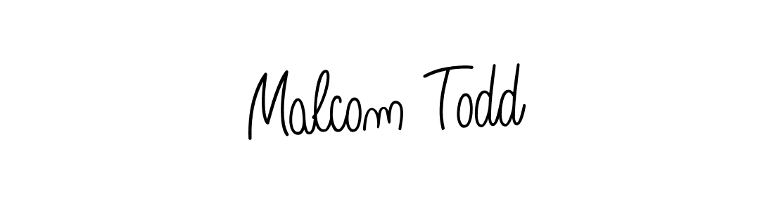 Create a beautiful signature design for name Malcom Todd. With this signature (Angelique-Rose-font-FFP) fonts, you can make a handwritten signature for free. Malcom Todd signature style 5 images and pictures png