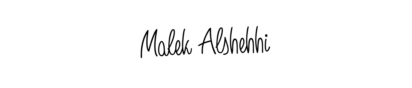 Design your own signature with our free online signature maker. With this signature software, you can create a handwritten (Angelique-Rose-font-FFP) signature for name Malek Alshehhi. Malek Alshehhi signature style 5 images and pictures png