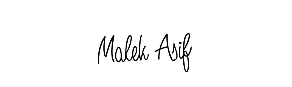 How to make Malek Asif name signature. Use Angelique-Rose-font-FFP style for creating short signs online. This is the latest handwritten sign. Malek Asif signature style 5 images and pictures png
