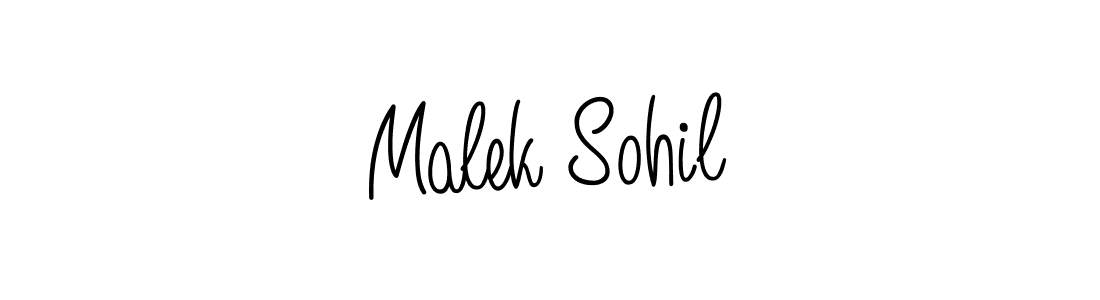 Also we have Malek Sohil name is the best signature style. Create professional handwritten signature collection using Angelique-Rose-font-FFP autograph style. Malek Sohil signature style 5 images and pictures png