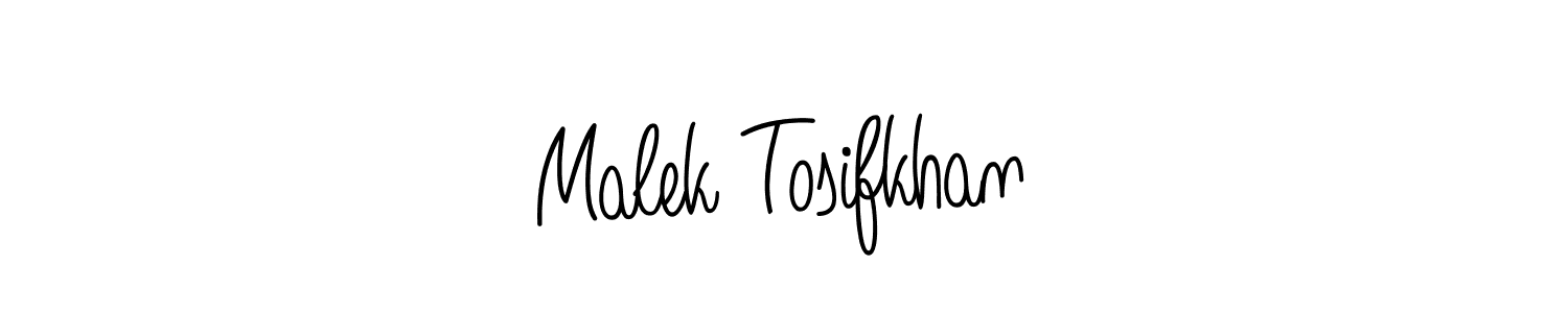 It looks lik you need a new signature style for name Malek Tosifkhan. Design unique handwritten (Angelique-Rose-font-FFP) signature with our free signature maker in just a few clicks. Malek Tosifkhan signature style 5 images and pictures png