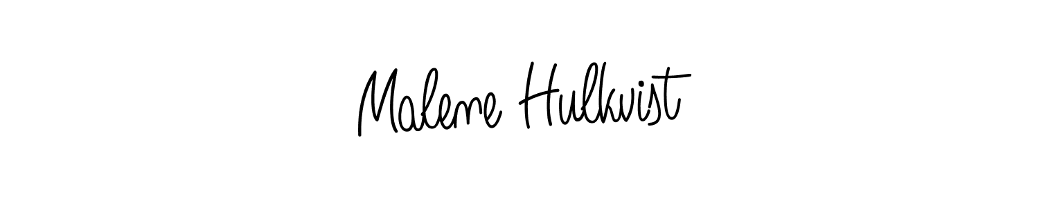 How to make Malene Hulkvist name signature. Use Angelique-Rose-font-FFP style for creating short signs online. This is the latest handwritten sign. Malene Hulkvist signature style 5 images and pictures png