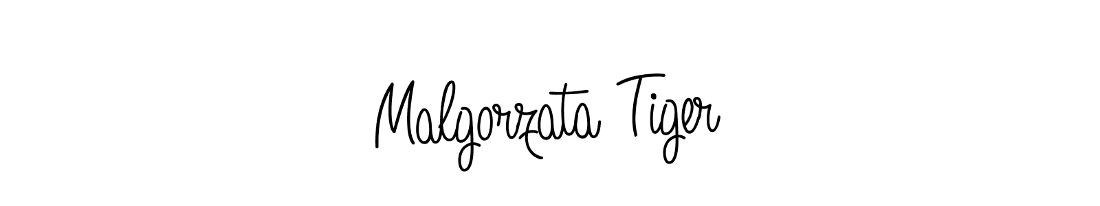 Use a signature maker to create a handwritten signature online. With this signature software, you can design (Angelique-Rose-font-FFP) your own signature for name Malgorzata Tiger. Malgorzata Tiger signature style 5 images and pictures png