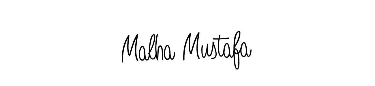 How to make Malha Mustafa signature? Angelique-Rose-font-FFP is a professional autograph style. Create handwritten signature for Malha Mustafa name. Malha Mustafa signature style 5 images and pictures png