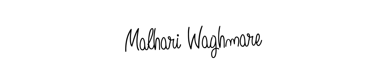 You should practise on your own different ways (Angelique-Rose-font-FFP) to write your name (Malhari Waghmare) in signature. don't let someone else do it for you. Malhari Waghmare signature style 5 images and pictures png