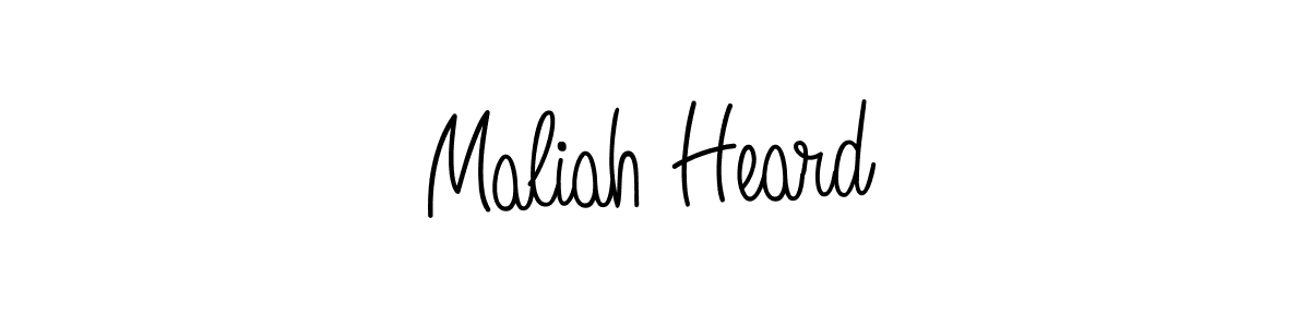 Create a beautiful signature design for name Maliah Heard. With this signature (Angelique-Rose-font-FFP) fonts, you can make a handwritten signature for free. Maliah Heard signature style 5 images and pictures png