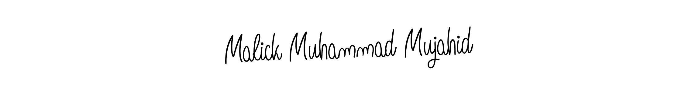 Use a signature maker to create a handwritten signature online. With this signature software, you can design (Angelique-Rose-font-FFP) your own signature for name Malick Muhammad Mujahid. Malick Muhammad Mujahid signature style 5 images and pictures png