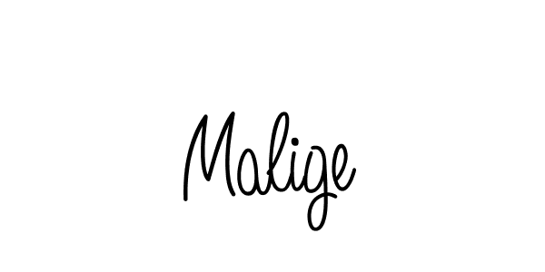How to make Malige signature? Angelique-Rose-font-FFP is a professional autograph style. Create handwritten signature for Malige name. Malige signature style 5 images and pictures png