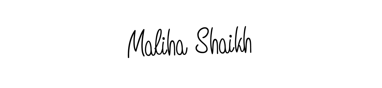 How to make Maliha Shaikh signature? Angelique-Rose-font-FFP is a professional autograph style. Create handwritten signature for Maliha Shaikh name. Maliha Shaikh signature style 5 images and pictures png