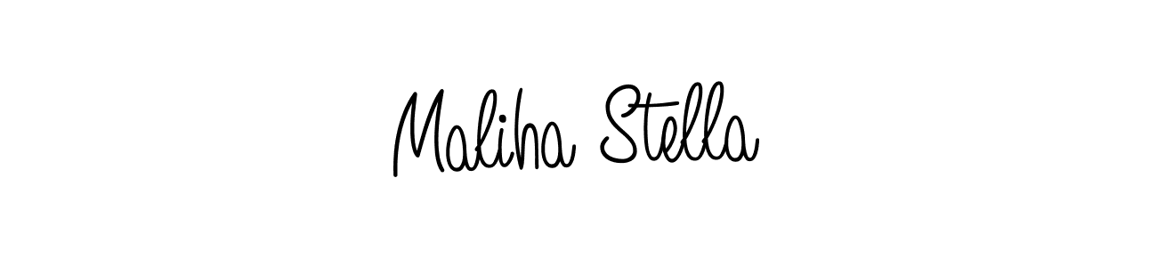 Angelique-Rose-font-FFP is a professional signature style that is perfect for those who want to add a touch of class to their signature. It is also a great choice for those who want to make their signature more unique. Get Maliha Stella name to fancy signature for free. Maliha Stella signature style 5 images and pictures png