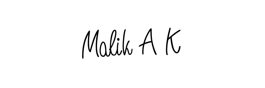 Also we have Malik A K name is the best signature style. Create professional handwritten signature collection using Angelique-Rose-font-FFP autograph style. Malik A K signature style 5 images and pictures png