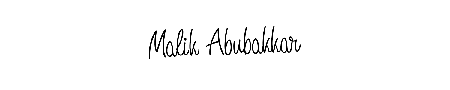 Design your own signature with our free online signature maker. With this signature software, you can create a handwritten (Angelique-Rose-font-FFP) signature for name Malik Abubakkar. Malik Abubakkar signature style 5 images and pictures png