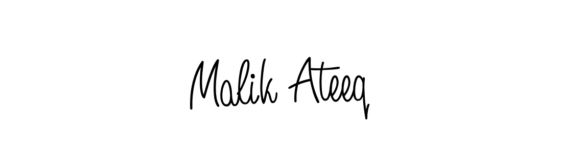 Design your own signature with our free online signature maker. With this signature software, you can create a handwritten (Angelique-Rose-font-FFP) signature for name Malik Ateeq. Malik Ateeq signature style 5 images and pictures png