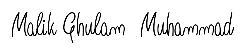 Achieve flawless digital penmanship with Malik Ghulam  Muhammad name in Angelique-Rose-font-FFP font. The perfect tool for creating online signatures. Malik Ghulam  Muhammad signature style 5 images and pictures png