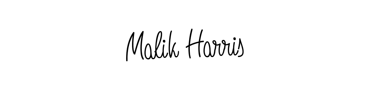 Use a signature maker to create a handwritten signature online. With this signature software, you can design (Angelique-Rose-font-FFP) your own signature for name Malik Harris. Malik Harris signature style 5 images and pictures png