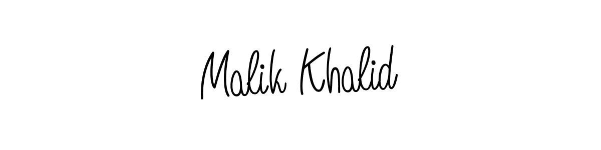 The best way (Angelique-Rose-font-FFP) to make a short signature is to pick only two or three words in your name. The name Malik Khalid include a total of six letters. For converting this name. Malik Khalid signature style 5 images and pictures png