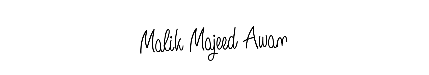 Design your own signature with our free online signature maker. With this signature software, you can create a handwritten (Angelique-Rose-font-FFP) signature for name Malik Majeed Awan. Malik Majeed Awan signature style 5 images and pictures png