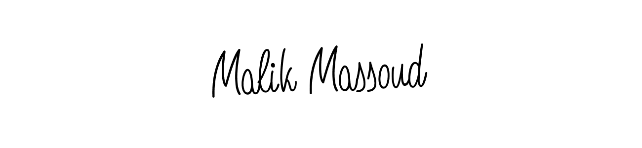 Make a beautiful signature design for name Malik Massoud. With this signature (Angelique-Rose-font-FFP) style, you can create a handwritten signature for free. Malik Massoud signature style 5 images and pictures png