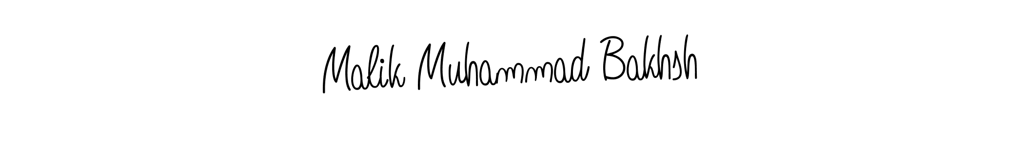 The best way (Angelique-Rose-font-FFP) to make a short signature is to pick only two or three words in your name. The name Malik Muhammad Bakhsh include a total of six letters. For converting this name. Malik Muhammad Bakhsh signature style 5 images and pictures png
