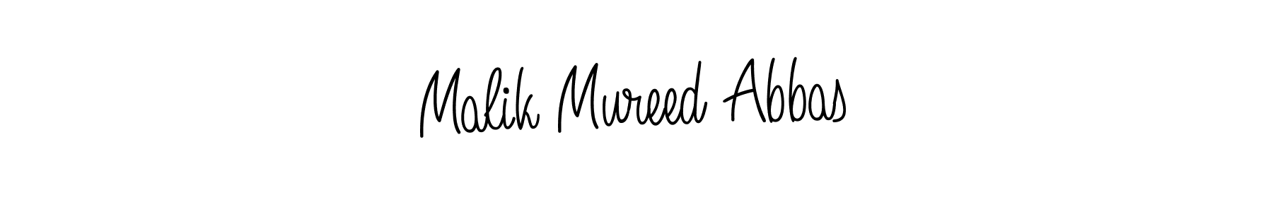 The best way (Angelique-Rose-font-FFP) to make a short signature is to pick only two or three words in your name. The name Malik Mureed Abbas include a total of six letters. For converting this name. Malik Mureed Abbas signature style 5 images and pictures png