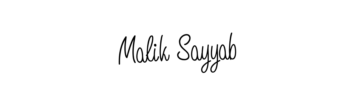 How to Draw Malik Sayyab signature style? Angelique-Rose-font-FFP is a latest design signature styles for name Malik Sayyab. Malik Sayyab signature style 5 images and pictures png