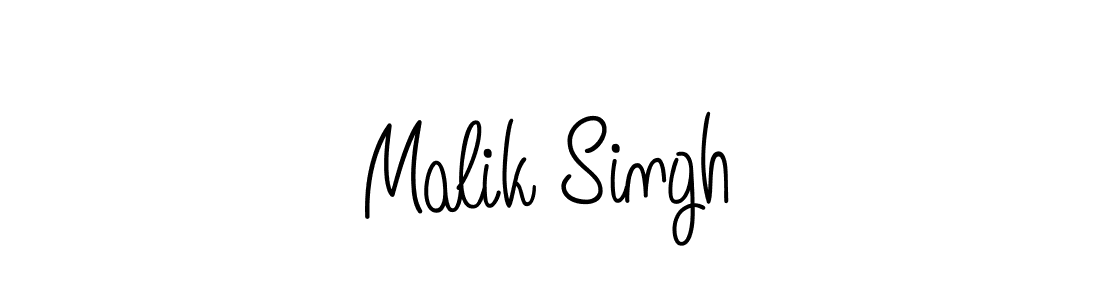 Use a signature maker to create a handwritten signature online. With this signature software, you can design (Angelique-Rose-font-FFP) your own signature for name Malik Singh. Malik Singh signature style 5 images and pictures png