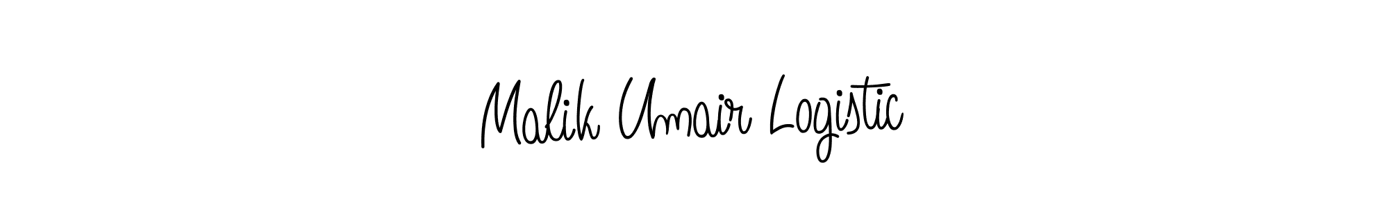 The best way (Angelique-Rose-font-FFP) to make a short signature is to pick only two or three words in your name. The name Malik Umair Logistic include a total of six letters. For converting this name. Malik Umair Logistic signature style 5 images and pictures png