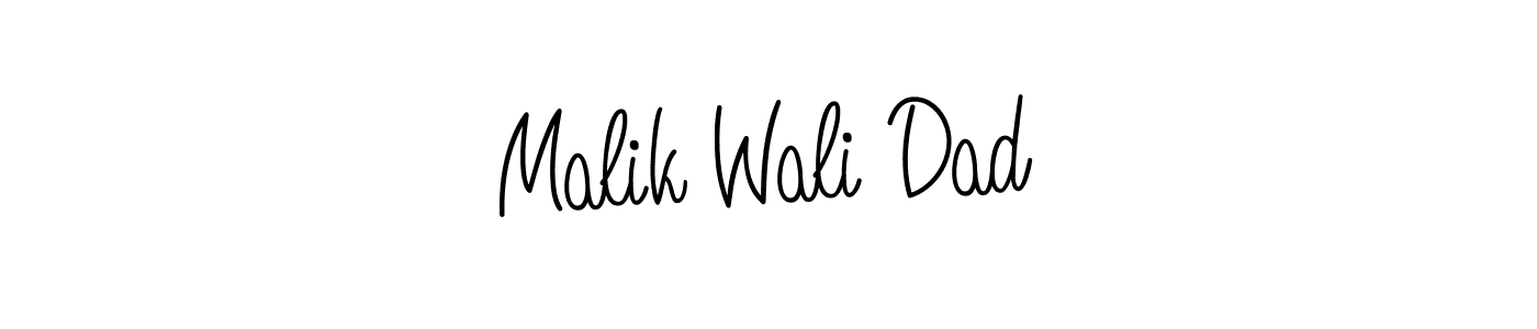 Also we have Malik Wali Dad name is the best signature style. Create professional handwritten signature collection using Angelique-Rose-font-FFP autograph style. Malik Wali Dad signature style 5 images and pictures png