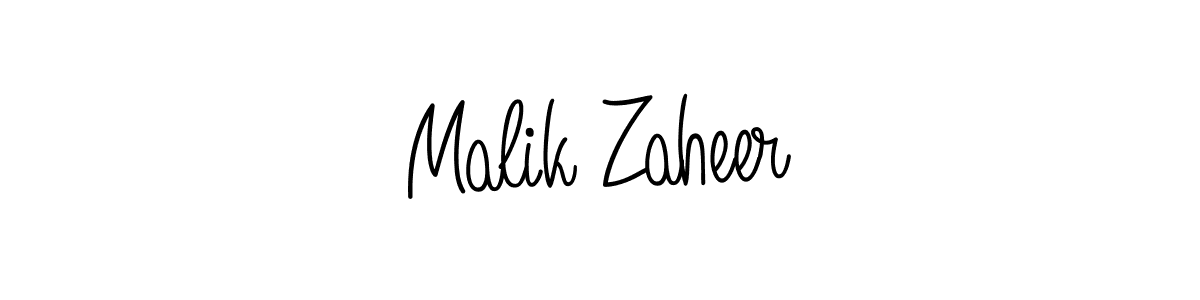 How to make Malik Zaheer name signature. Use Angelique-Rose-font-FFP style for creating short signs online. This is the latest handwritten sign. Malik Zaheer signature style 5 images and pictures png