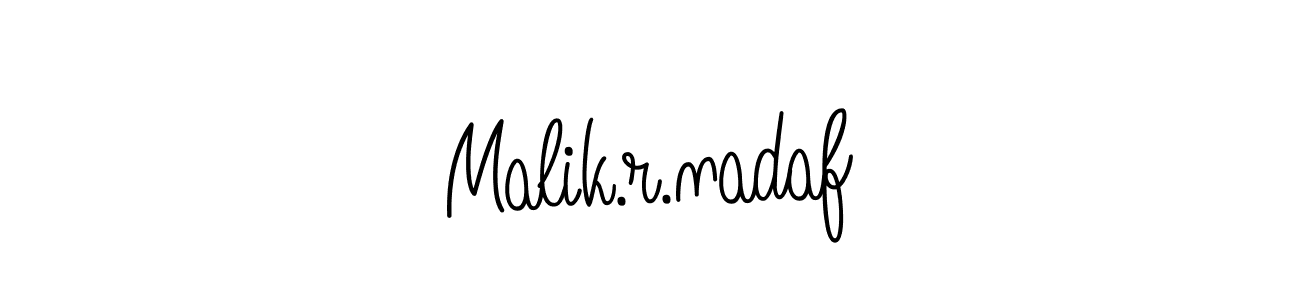 The best way (Angelique-Rose-font-FFP) to make a short signature is to pick only two or three words in your name. The name Malik.r.nadaf include a total of six letters. For converting this name. Malik.r.nadaf signature style 5 images and pictures png