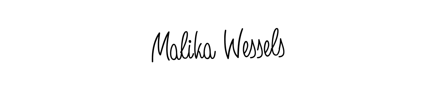 How to Draw Malika Wessels signature style? Angelique-Rose-font-FFP is a latest design signature styles for name Malika Wessels. Malika Wessels signature style 5 images and pictures png