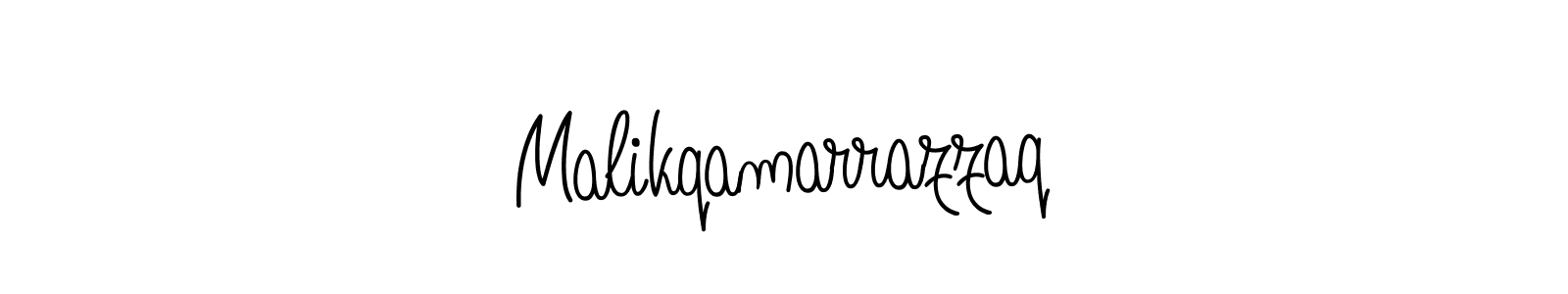 The best way (Angelique-Rose-font-FFP) to make a short signature is to pick only two or three words in your name. The name Malikqamarrazzaq include a total of six letters. For converting this name. Malikqamarrazzaq signature style 5 images and pictures png