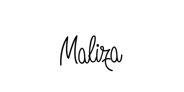 Create a beautiful signature design for name Maliza. With this signature (Angelique-Rose-font-FFP) fonts, you can make a handwritten signature for free. Maliza signature style 5 images and pictures png