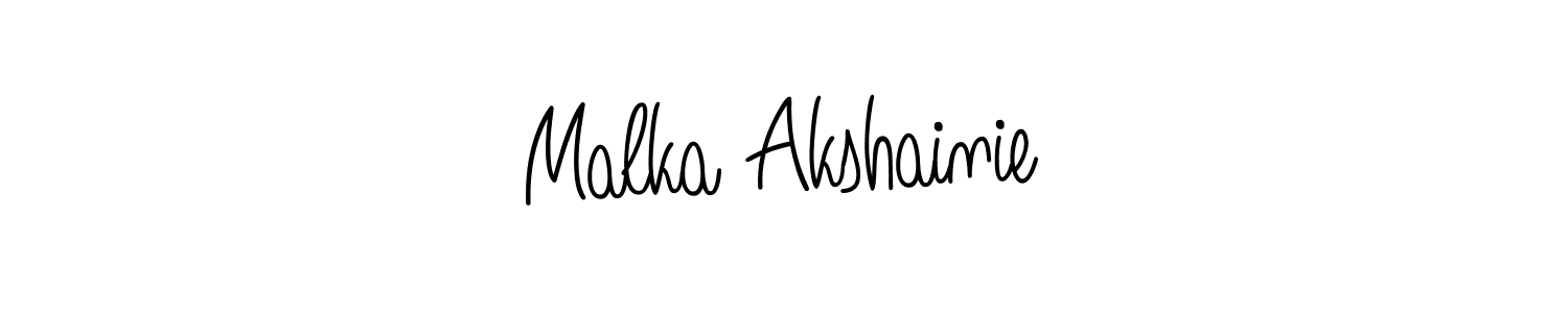 Once you've used our free online signature maker to create your best signature Angelique-Rose-font-FFP style, it's time to enjoy all of the benefits that Malka Akshainie name signing documents. Malka Akshainie signature style 5 images and pictures png