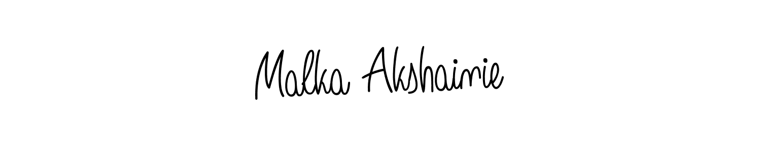 Make a beautiful signature design for name Malka Akshainie. Use this online signature maker to create a handwritten signature for free. Malka Akshainie signature style 5 images and pictures png