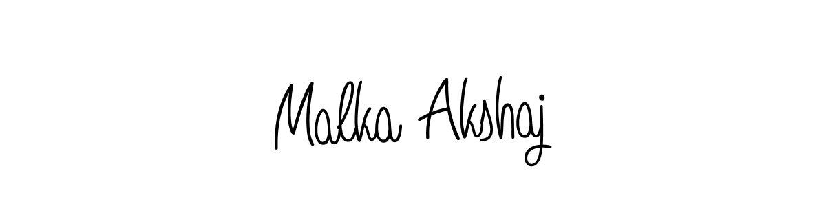 You can use this online signature creator to create a handwritten signature for the name Malka Akshaj. This is the best online autograph maker. Malka Akshaj signature style 5 images and pictures png