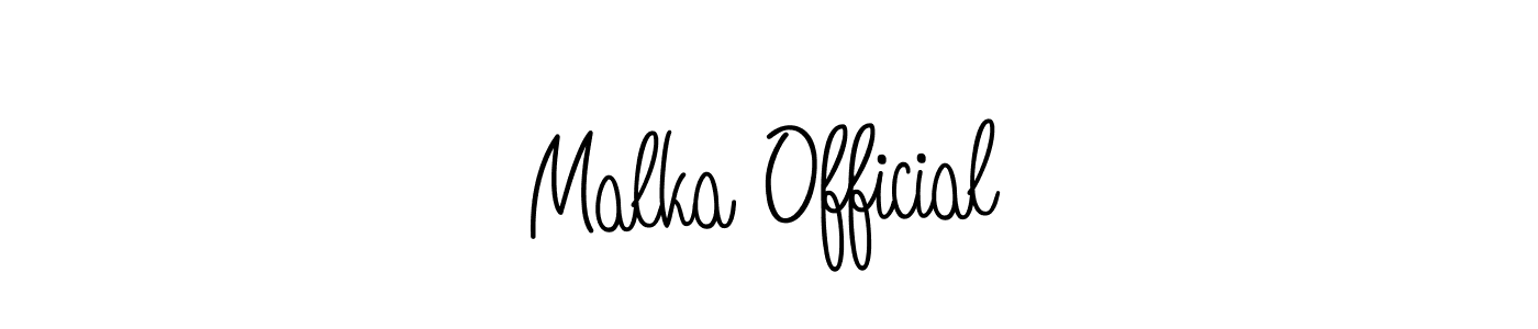 Make a beautiful signature design for name Malka Official. Use this online signature maker to create a handwritten signature for free. Malka Official signature style 5 images and pictures png