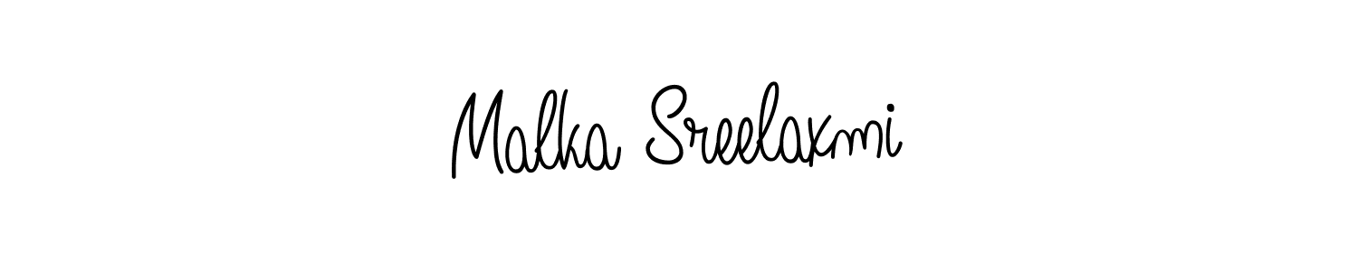 You can use this online signature creator to create a handwritten signature for the name Malka Sreelaxmi. This is the best online autograph maker. Malka Sreelaxmi signature style 5 images and pictures png