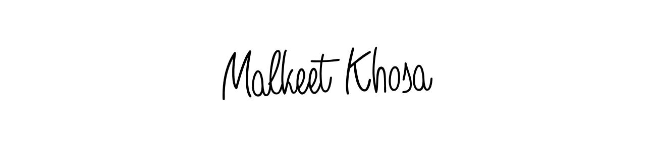 Create a beautiful signature design for name Malkeet Khosa. With this signature (Angelique-Rose-font-FFP) fonts, you can make a handwritten signature for free. Malkeet Khosa signature style 5 images and pictures png