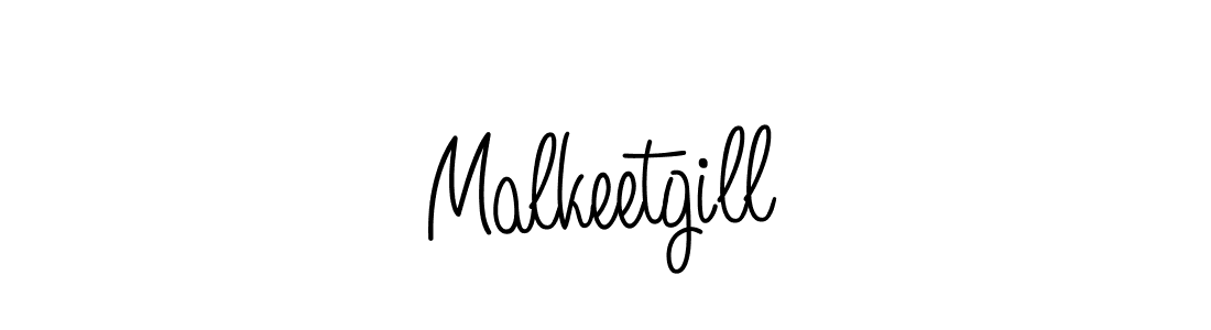 How to make Malkeetgill name signature. Use Angelique-Rose-font-FFP style for creating short signs online. This is the latest handwritten sign. Malkeetgill signature style 5 images and pictures png