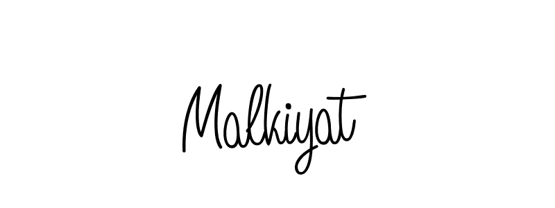 Create a beautiful signature design for name Malkiyat. With this signature (Angelique-Rose-font-FFP) fonts, you can make a handwritten signature for free. Malkiyat signature style 5 images and pictures png