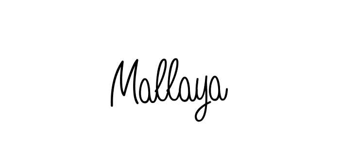 Mallaya stylish signature style. Best Handwritten Sign (Angelique-Rose-font-FFP) for my name. Handwritten Signature Collection Ideas for my name Mallaya. Mallaya signature style 5 images and pictures png