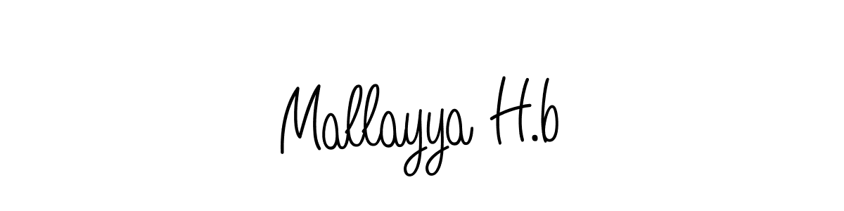 How to Draw Mallayya H.b signature style? Angelique-Rose-font-FFP is a latest design signature styles for name Mallayya H.b. Mallayya H.b signature style 5 images and pictures png