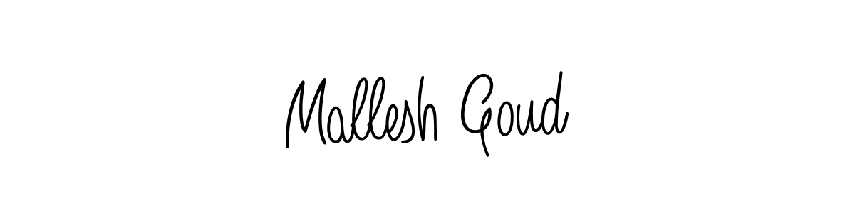 Mallesh Goud stylish signature style. Best Handwritten Sign (Angelique-Rose-font-FFP) for my name. Handwritten Signature Collection Ideas for my name Mallesh Goud. Mallesh Goud signature style 5 images and pictures png
