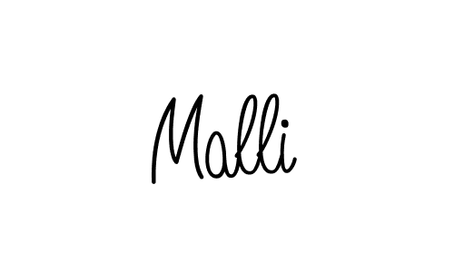 Design your own signature with our free online signature maker. With this signature software, you can create a handwritten (Angelique-Rose-font-FFP) signature for name Malli. Malli signature style 5 images and pictures png