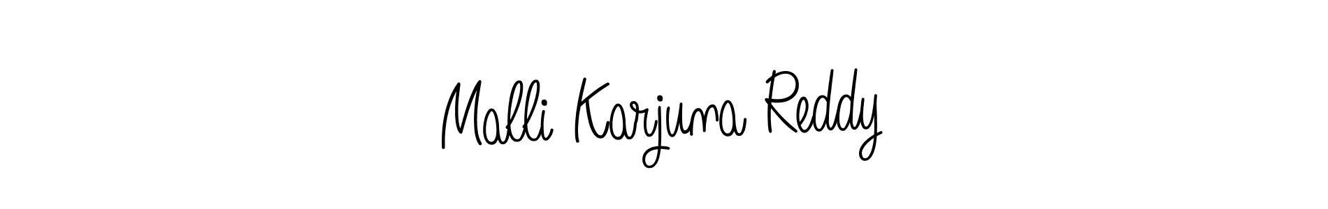 How to make Malli Karjuna Reddy name signature. Use Angelique-Rose-font-FFP style for creating short signs online. This is the latest handwritten sign. Malli Karjuna Reddy signature style 5 images and pictures png